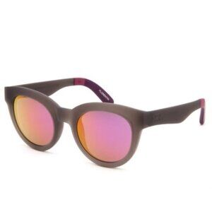 COPY - NWT NIB Toms black semi-opaque frame multicolour violet mirrored lens su